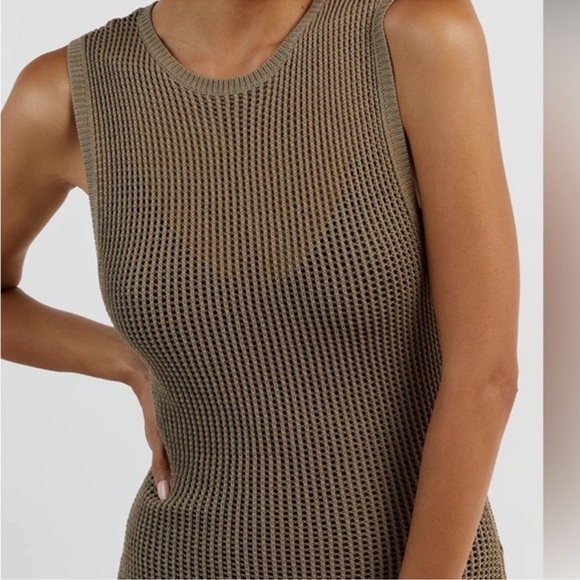 DISSH OPHELIA MOSS CROCHET MAXI DRESS - S / MOSS - Picture 2 of 6